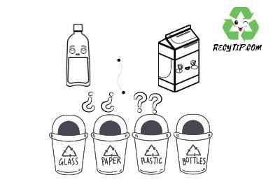 Contenedores de reciclaje para colorear - Recytip