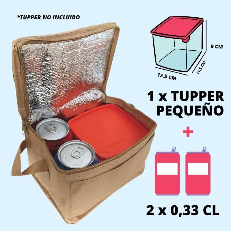 Bolsa Térmica Porta Alimentos y Latas ECO Pequeña - Recytip